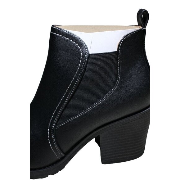 EUROSOFT Black Ankle Boots Womens Size 9 Dustine Side Zipper Closure - Picture 6 of 11